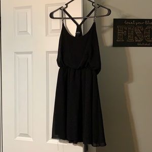 Black razor back dress!